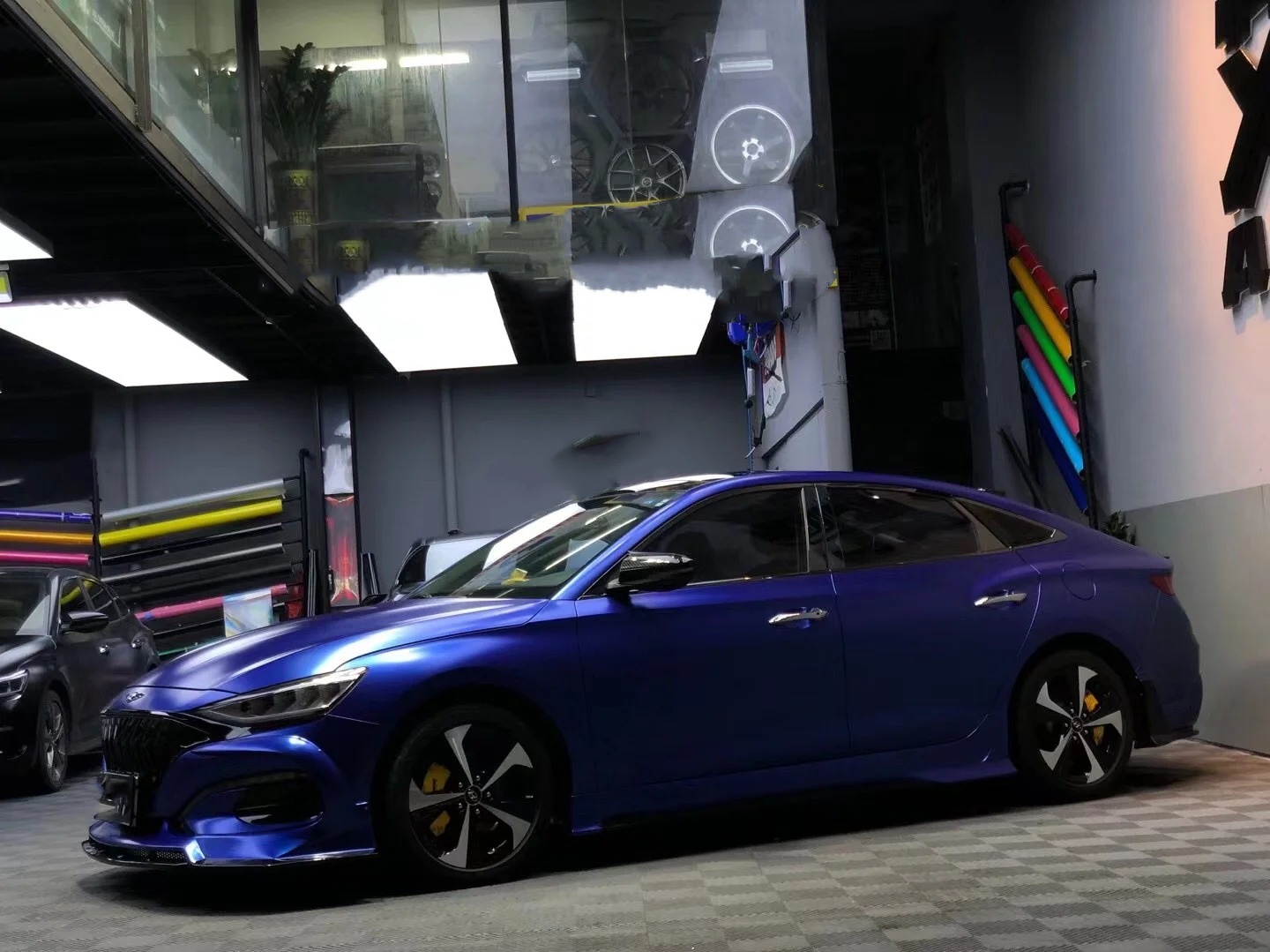 Matte Pure Metal Navy Blue Car Vinyl Wrap review ksjd 02