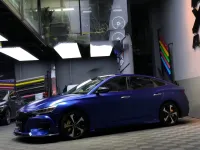 Matte Pure Metal Navy Blue Car Vinyl Wrap review 1