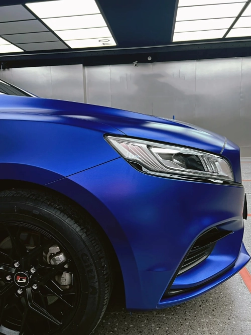 Matte Pure Metal Navy Blue Car Vinyl Wrap review 