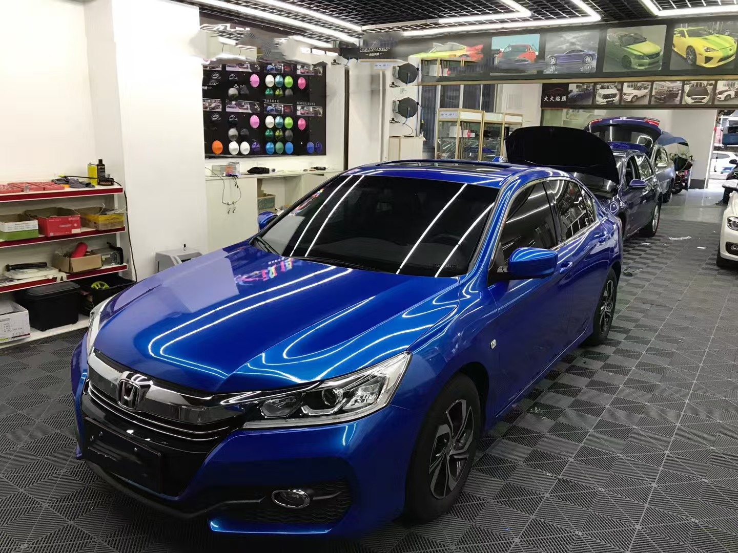Gloss Metallic Jazz Blue Car Vinyl Wrap review kjvdg 01