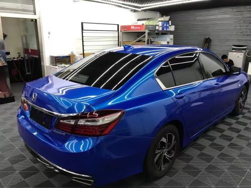 Gloss Metallic Jazz Blue Car Vinyl Wrap review 