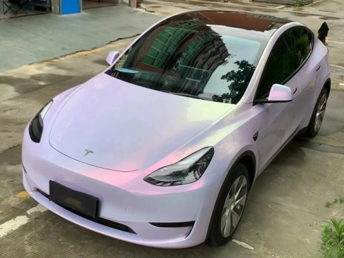 PET Zhongjin Starry Sky Powder Car Vinyl Wrap review 