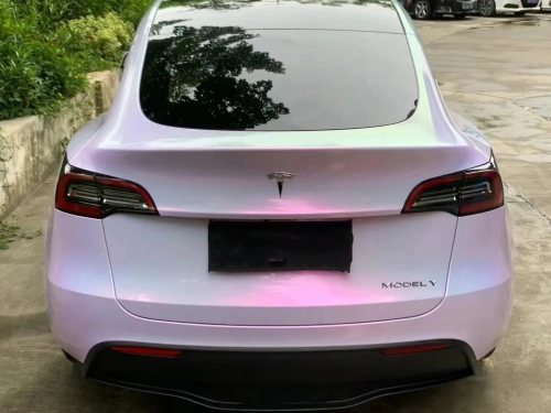 PET Zhongjin Starry Sky Powder Car Vinyl Wrap review 