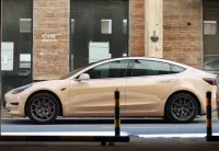 Super Gloss Shine Latte Car Vinyl Wrap review 0