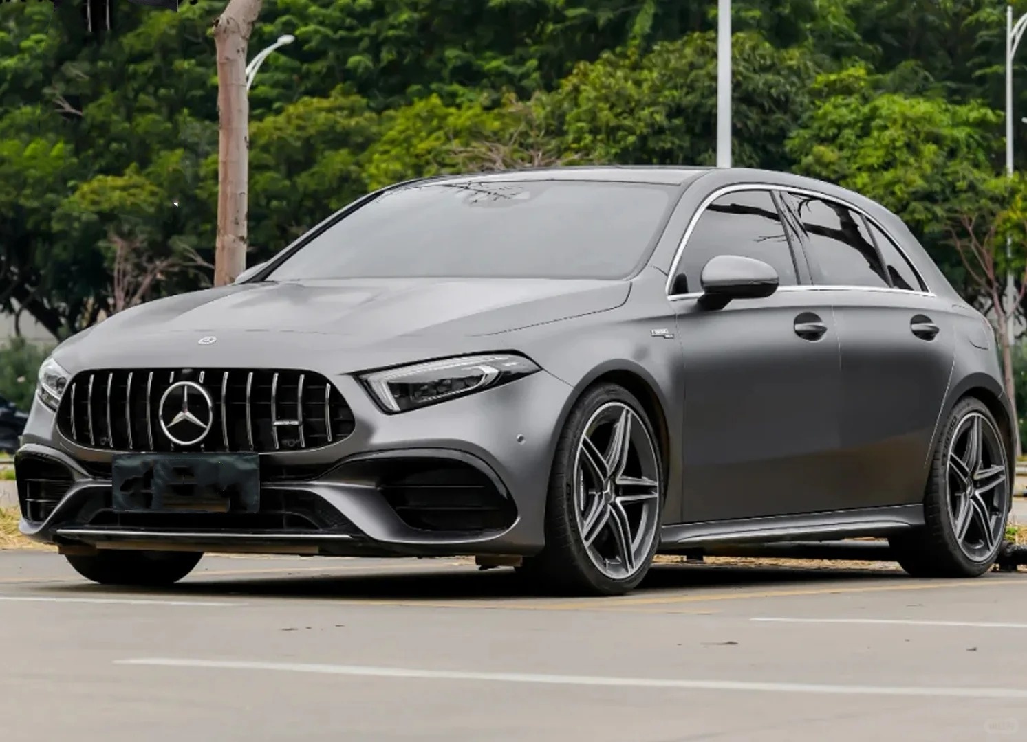PET Matte Metallic AMG Grey Car Vinyl Wrap review dgah 01