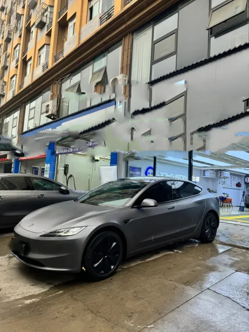 PET Matte Metallic AMG Grey Car Vinyl Wrap review 