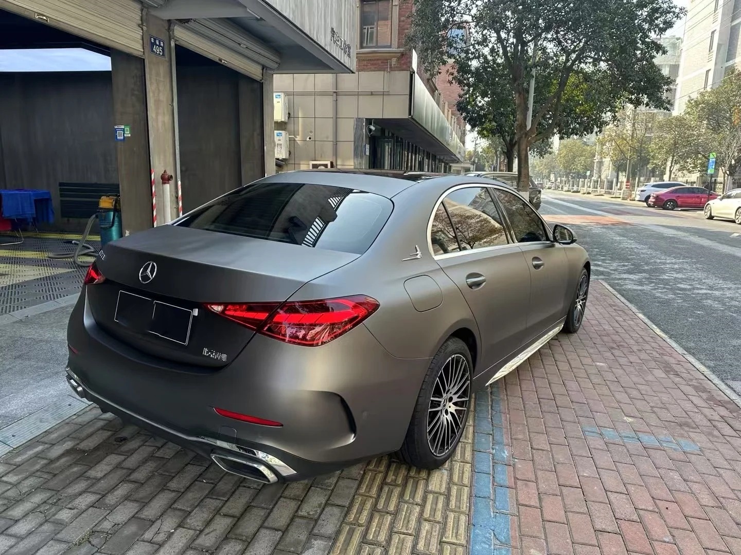 PET Matte Metallic AMG Grey Car Vinyl Wrap review egre 02