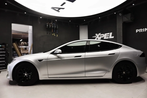 Audi Zeekr BYD Matte Metallic Sparkle Silver Car Vinyl Wrap review 