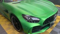 Porsche Glossy Metal Flame Green Car Vinyl Wrap review 1