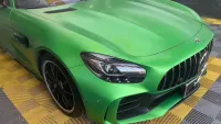 Porsche Glossy Metal Flame Green Car Vinyl Wrap review 1