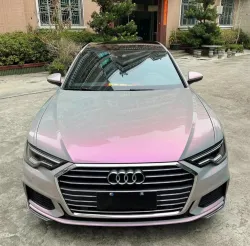Gloss Metallic Twin Candy Gray Red Car Vinyl Wrap review dghfh 02