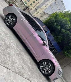 Gloss Metallic Twin Candy Gray Red Car Vinyl Wrap review sdfh 02