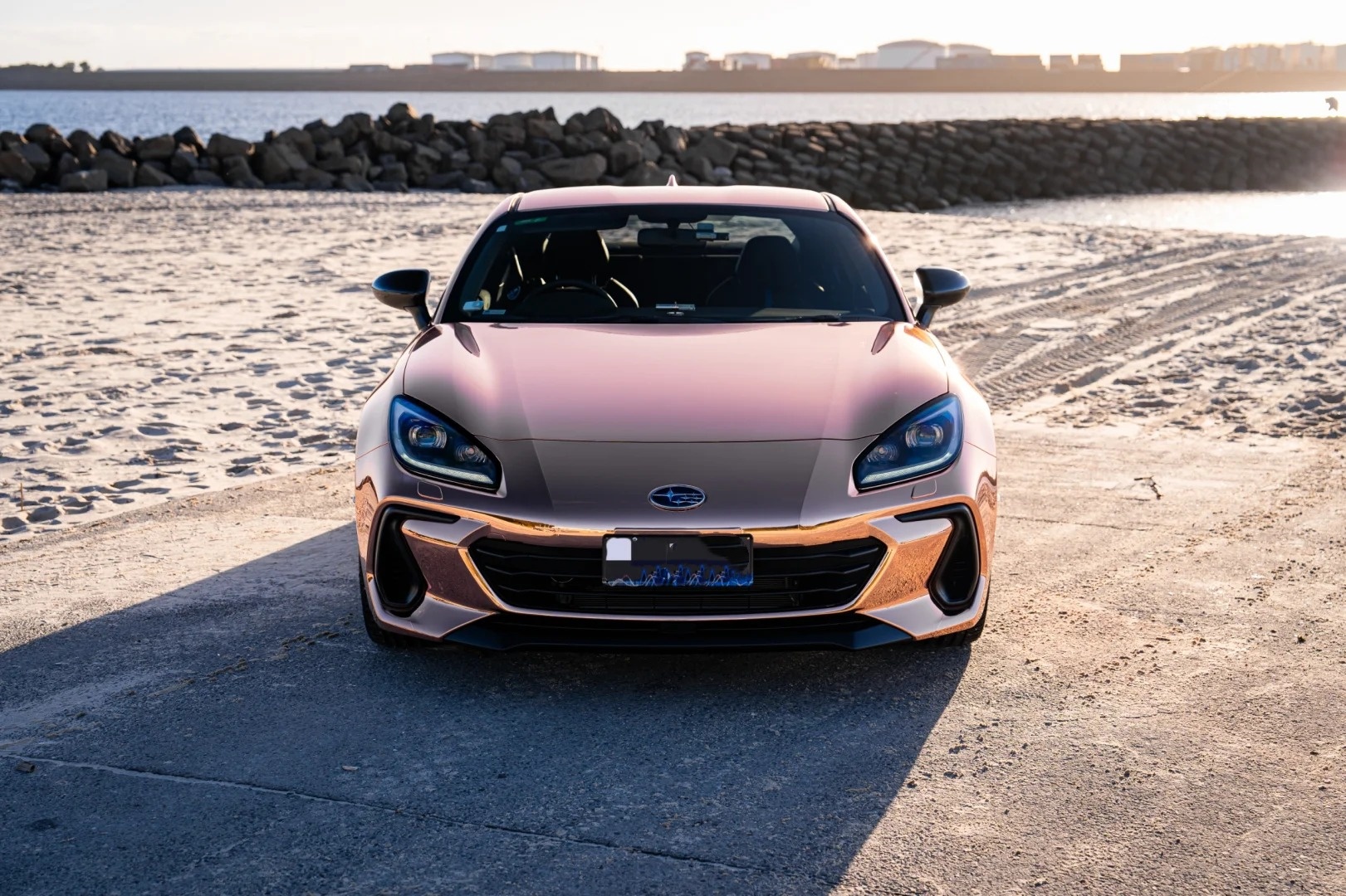 Gloss Rose Gold Mirror Chrome Car Vinyl Wrap review 1