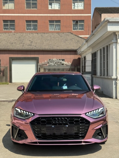 Gloss Rose Gold Mirror Chrome Car Vinyl Wrap review 