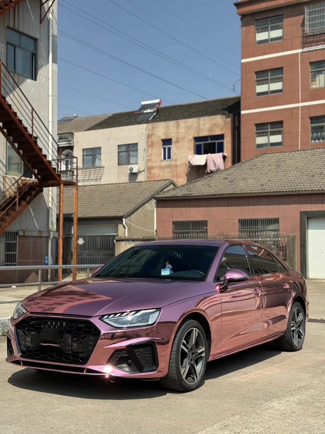 Gloss Rose Gold Mirror Chrome Car Vinyl Wrap review 1