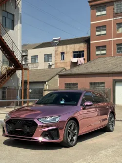 Gloss Rose Gold Mirror Chrome Car Vinyl Wrap review rtht 02