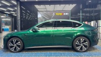 PET Tesla Gloss Agate Green Car Vinyl Wrap review 1