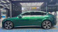 PET Tesla Gloss Agate Green Car Vinyl Wrap review 1
