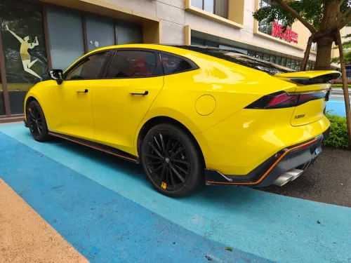 Glossy Crystal Maize Yellow Car Vinyl Wrap review 