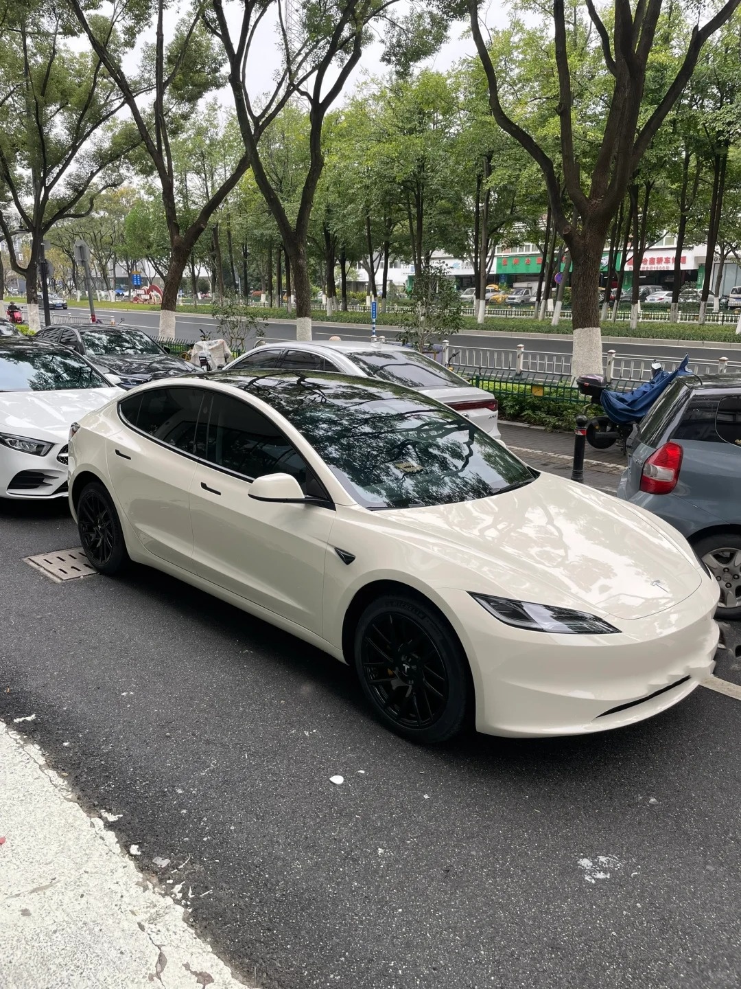 Tesla Benz Gloss Pepper Coopers White Car Vinyl Wrap review sfdsg 01