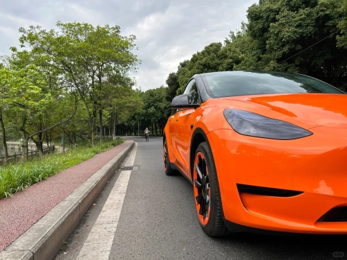 Super Gloss Orange Car Vinyl Wrap review 