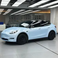 Super Gloss Macaron Blue Car Vinyl Wrap review 0