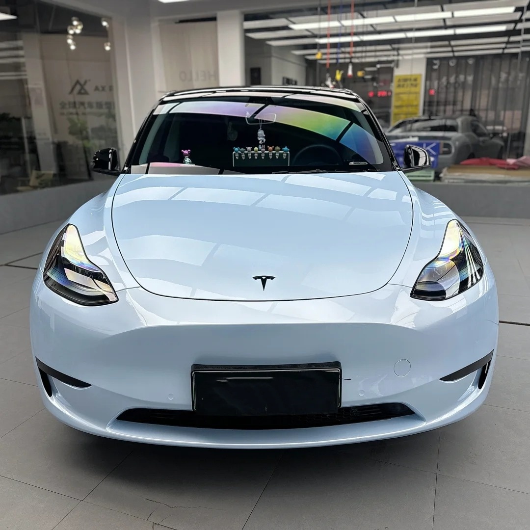 Super Gloss Macaron Blue Car Vinyl Wrap review dsg 01