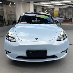 Super Gloss Macaron Blue Car Vinyl Wrap review dsg 01