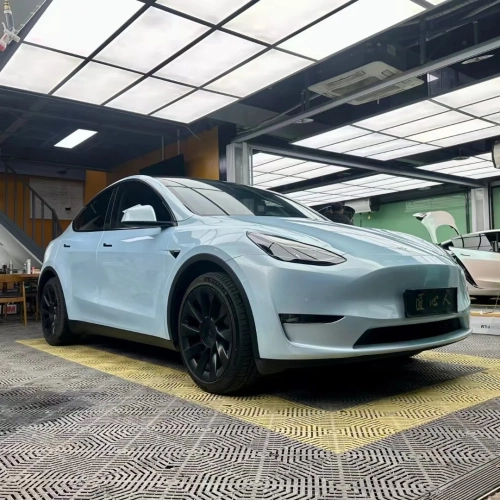 Super Gloss Macaron Blue Car Vinyl Wrap review 