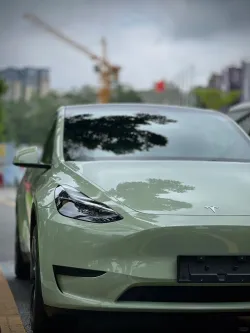 Super Gloss Deep Khaki Green Car Vinyl Wrap review dsg 02