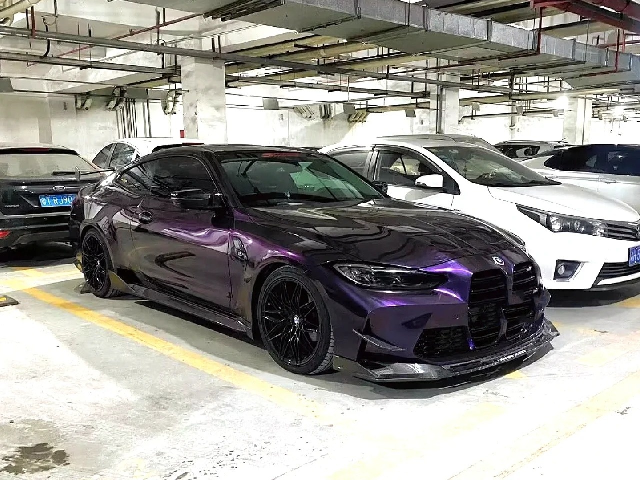 PET Gloss Metallic Twilight Purple Car Vinyl Wrap review gfsdkljg 03