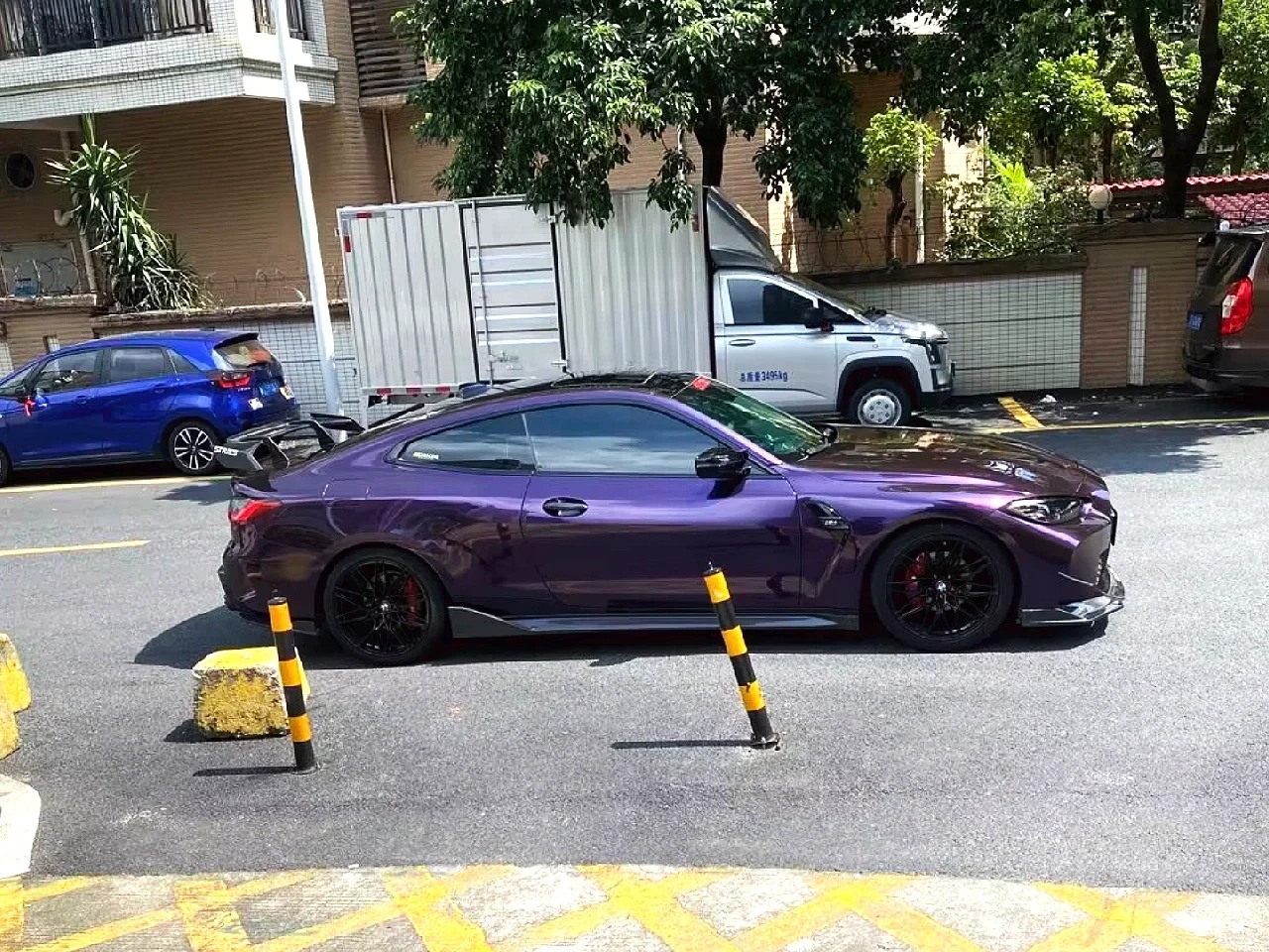 PET Gloss Metallic Twilight Purple Car Vinyl Wrap review gfsdkljg 04