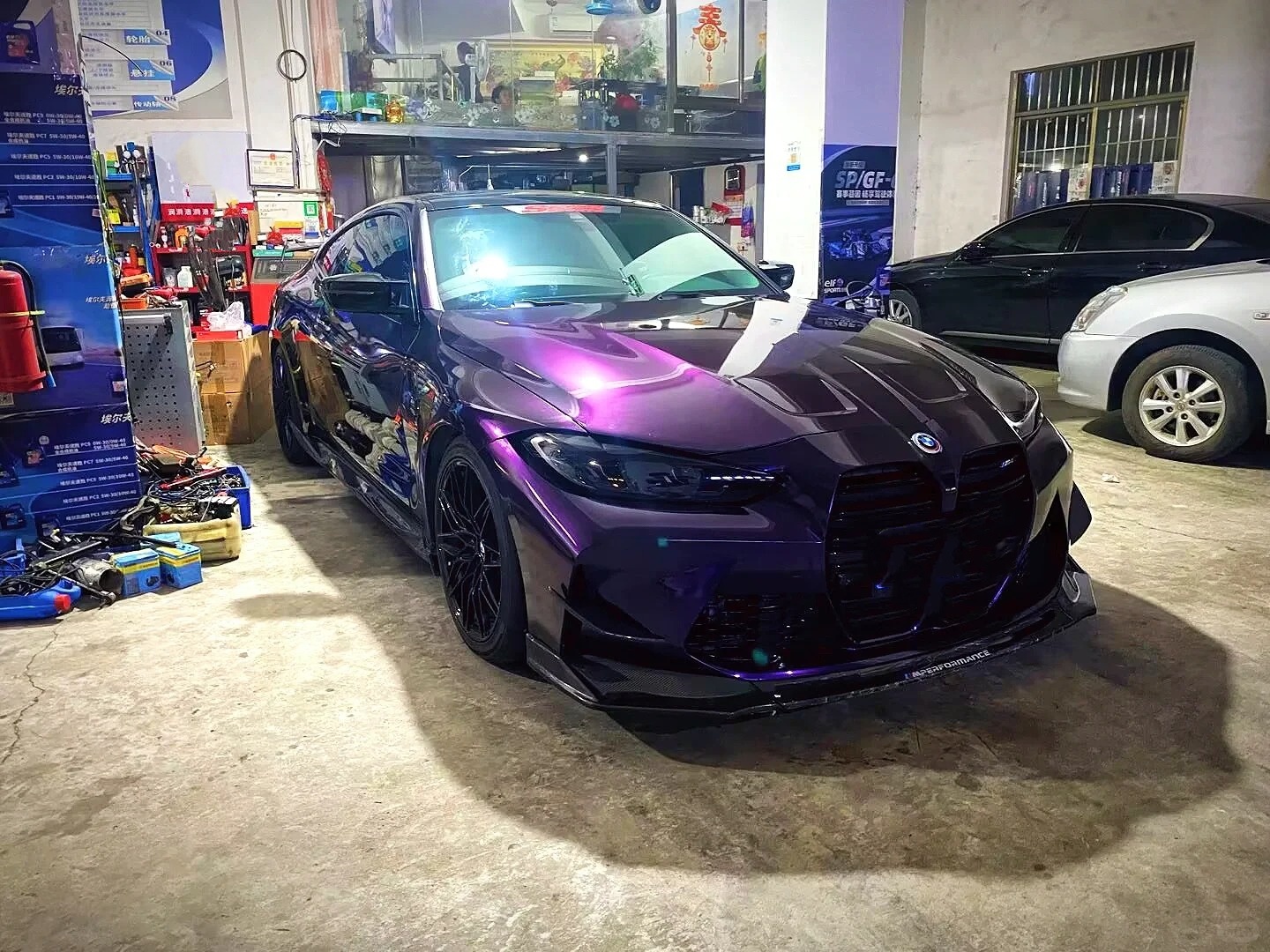 PET Gloss Metallic Twilight Purple Car Vinyl Wrap review safdg 01