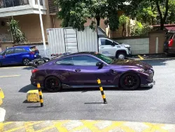 PET Gloss Metallic Twilight Purple Car Vinyl Wrap review safdg 02