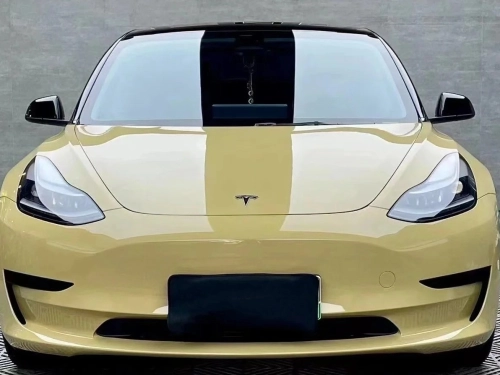 PET Sunbath Yellow Car Vinyl Wrap review 