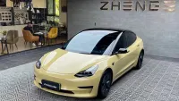 PET Sunbath Yellow Car Vinyl Wrap review 2