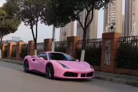Matte Ceramic Barbie Pink Car Vinyl Wrap review 0
