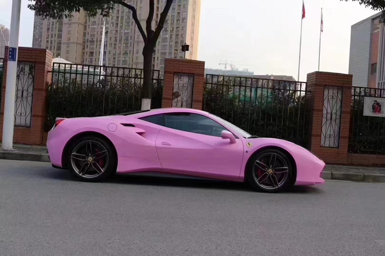 Matte Ceramic Barbie Pink Car Vinyl Wrap review sdag 02