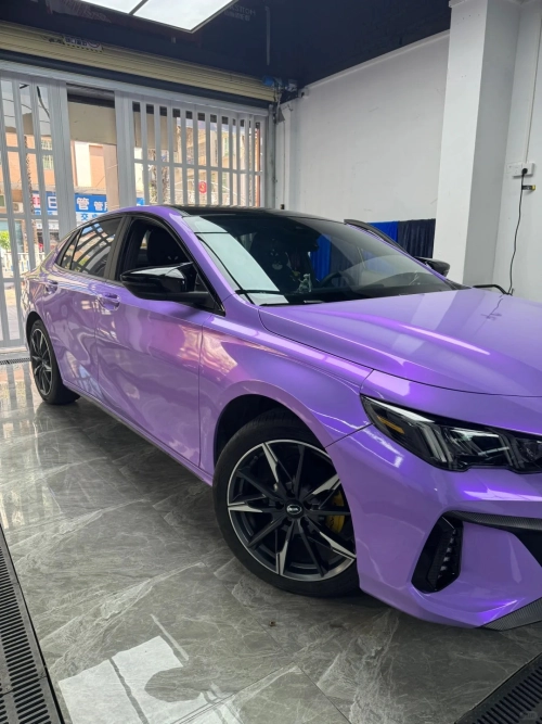 Twin Candy Magic Purple Car Vinyl Wrap review 