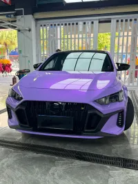 Twin Candy Magic Purple Car Vinyl Wrap review 1