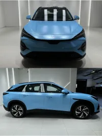 Matte Metallic Sky Blue Car Vinyl Wrap review 0