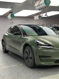 Matte Military Green Car Vinyl Wrap review 1
