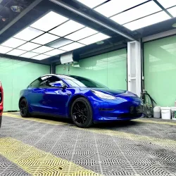 PET Gloss Liquid Ocean Blue Car Vinyl Wrap review dsggf 03