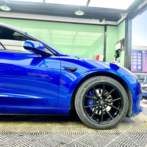 PET Gloss Liquid Ocean Blue Car Vinyl Wrap review 