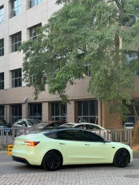 Super Gloss Macaron Green Car Vinyl Wrap review 1