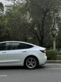 Tesla Matte Aurora White Car Vinyl Wrap review 1
