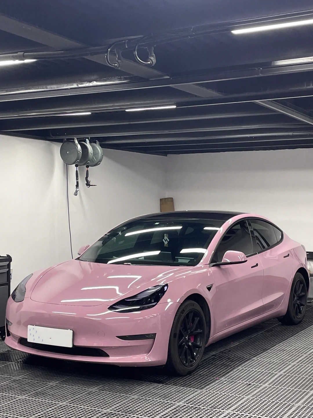 Glossy Oolong Milk Tea Pink Car Vinyl Wrap review 0