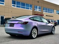 PET Candy Metallic Gray Purple Car Vinyl Wrap review 1