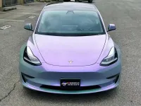 PET Candy Metallic Gray Purple Car Vinyl Wrap review 0