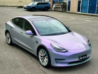 PET Candy Metallic Gray Purple Car Vinyl Wrap review 0